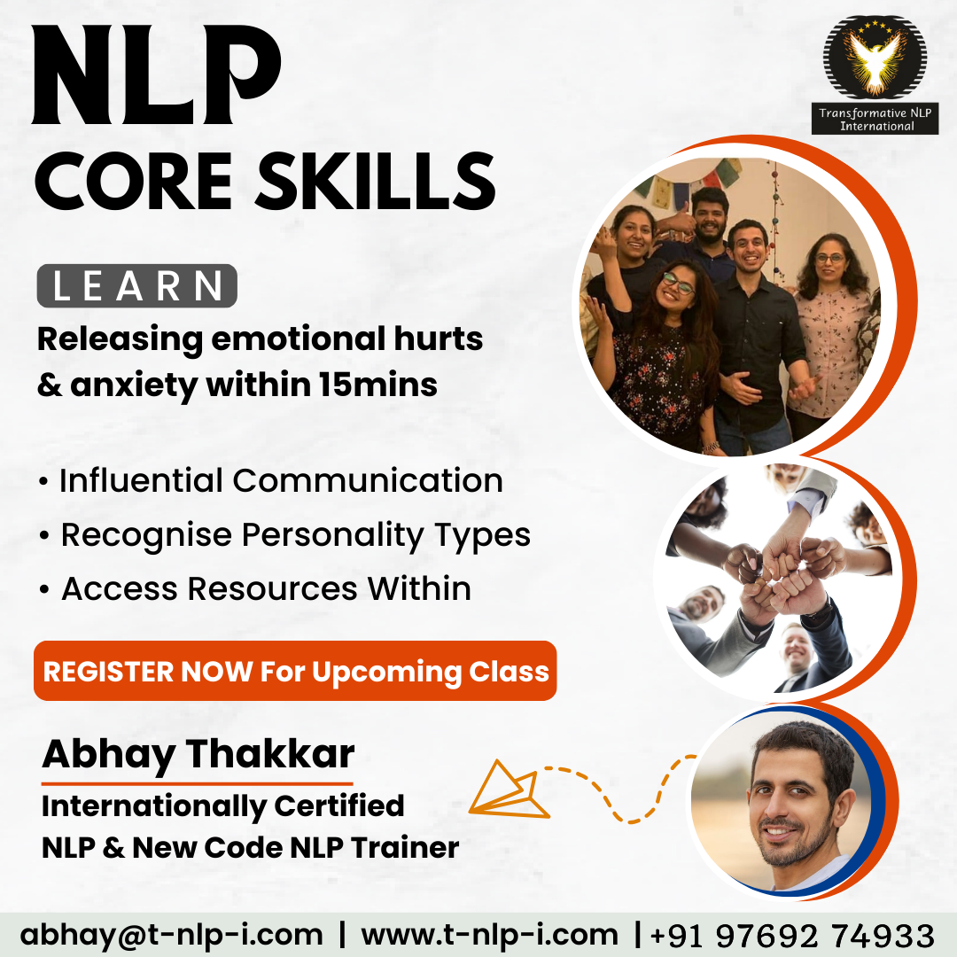 NLP Core Skills Training by Abhay Thakkar - Singapore