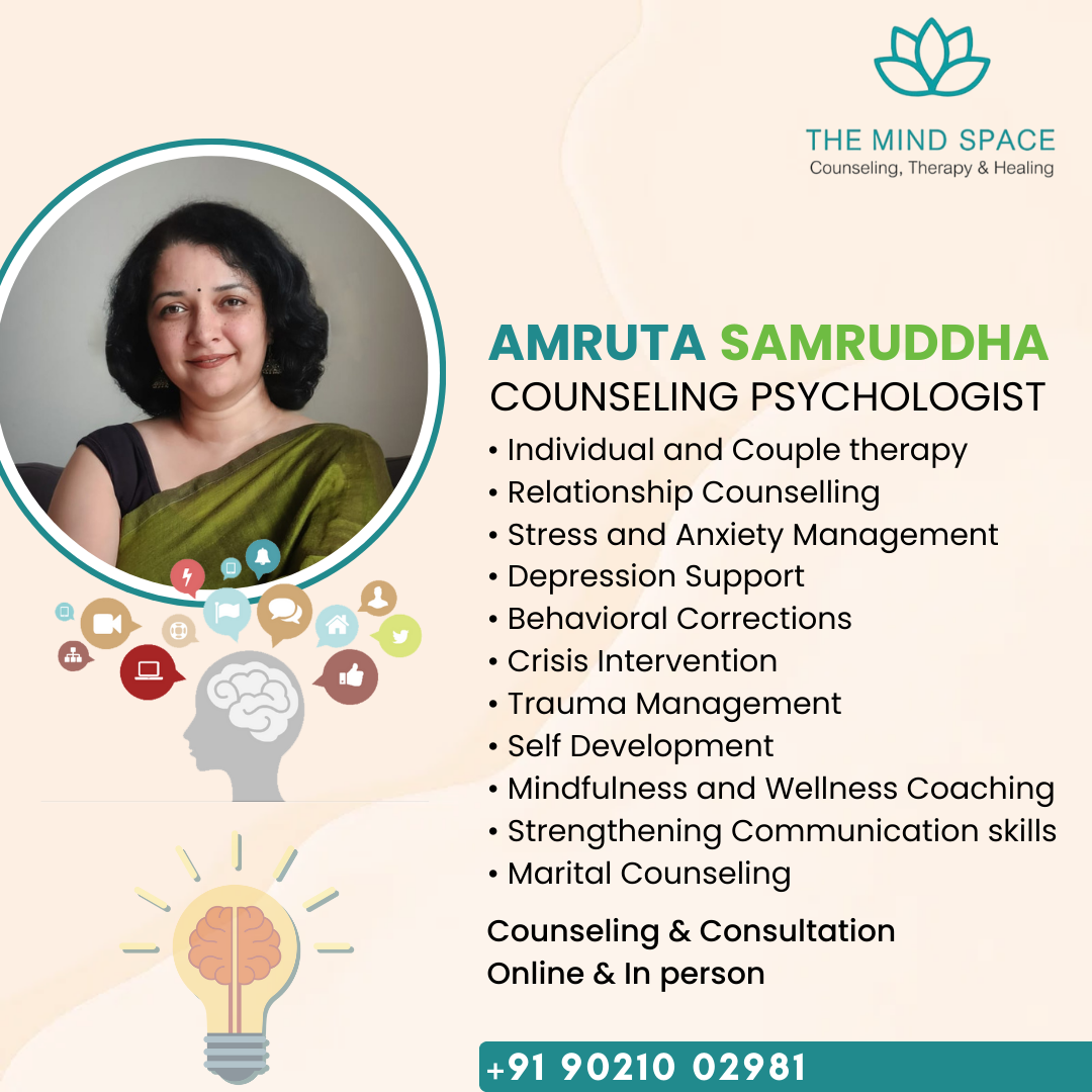 The Mind Space - Amruta Samruddha - Counseling Psychologist - Mumbai