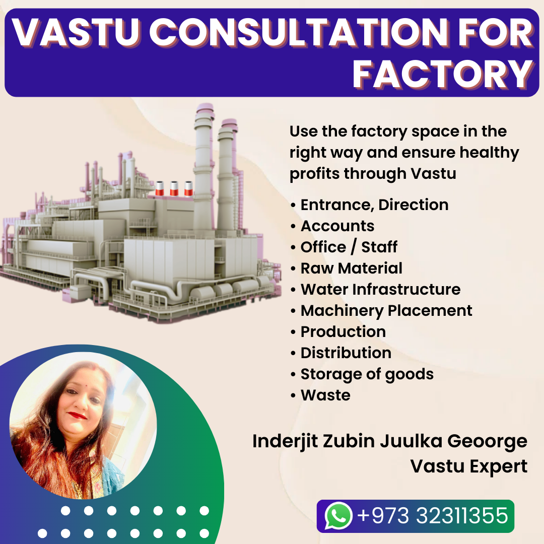 Vastu Consultation for Factory - Inderjit Zubin Juulka Geoorge - New Jersey