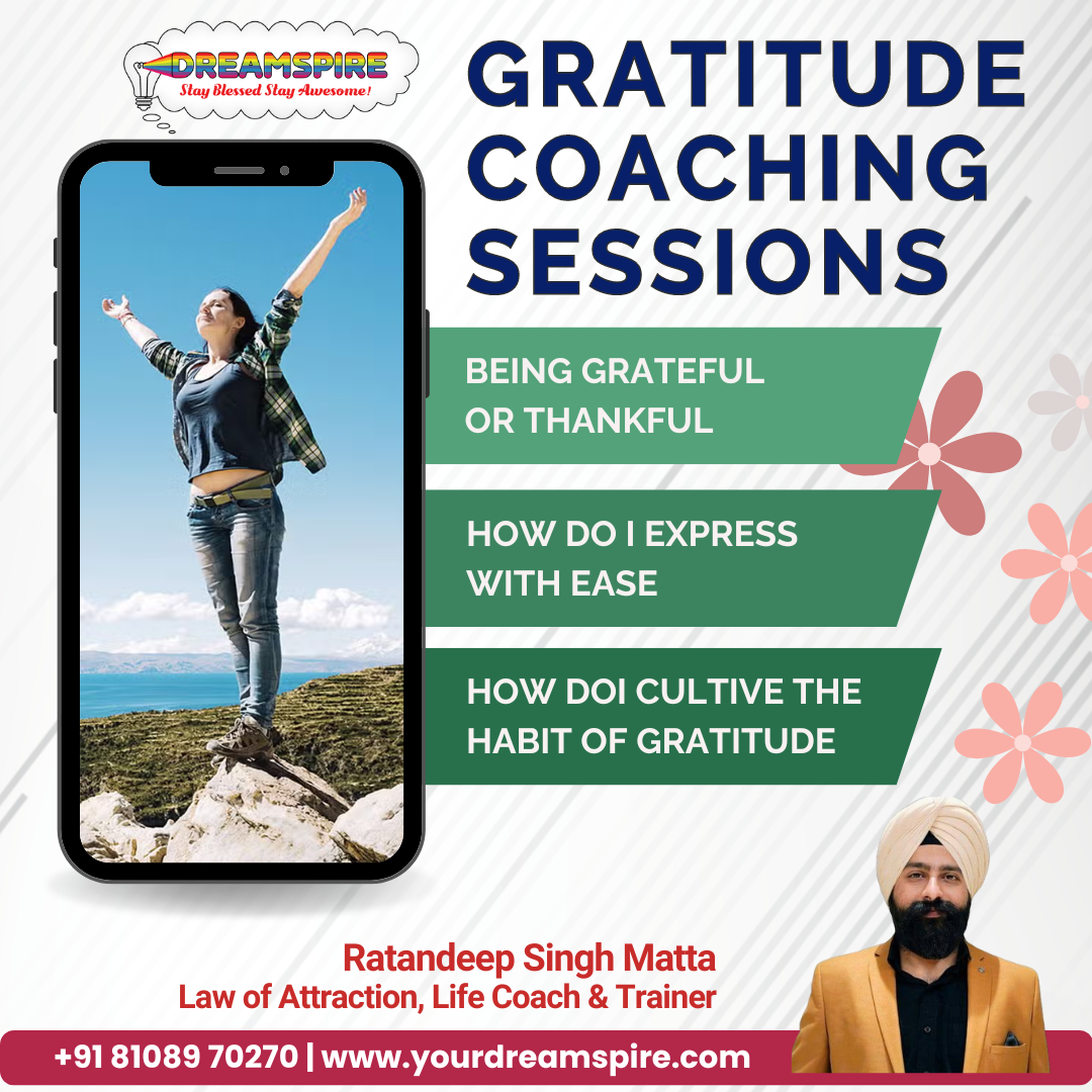 Gratitude Coaching Sessions - Ratandeep Singh Matta - Coach & Trainer - Mumbai