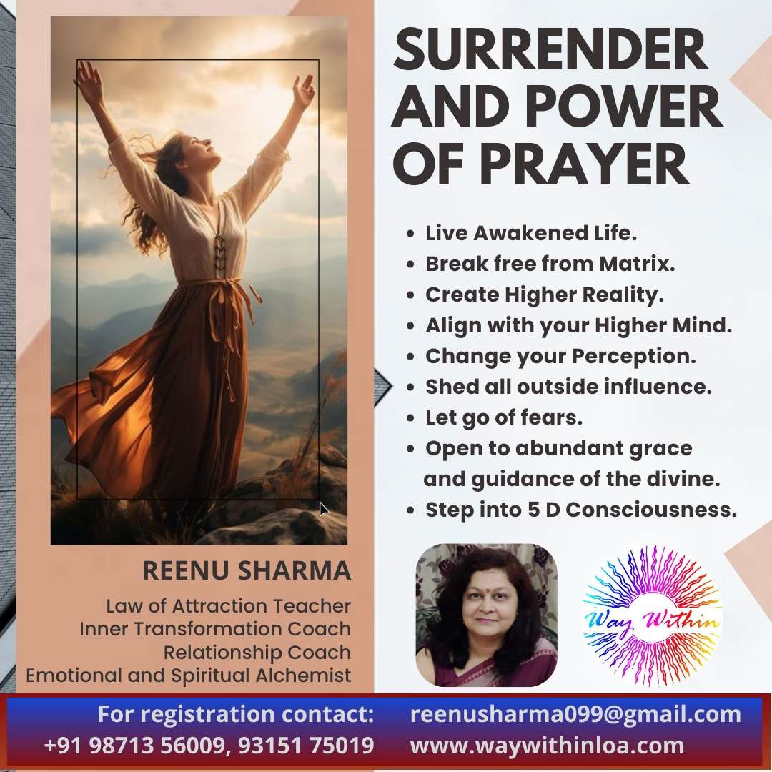 Surrender and Power of Prayer Course  by Reenu Sharma - Gurgaon