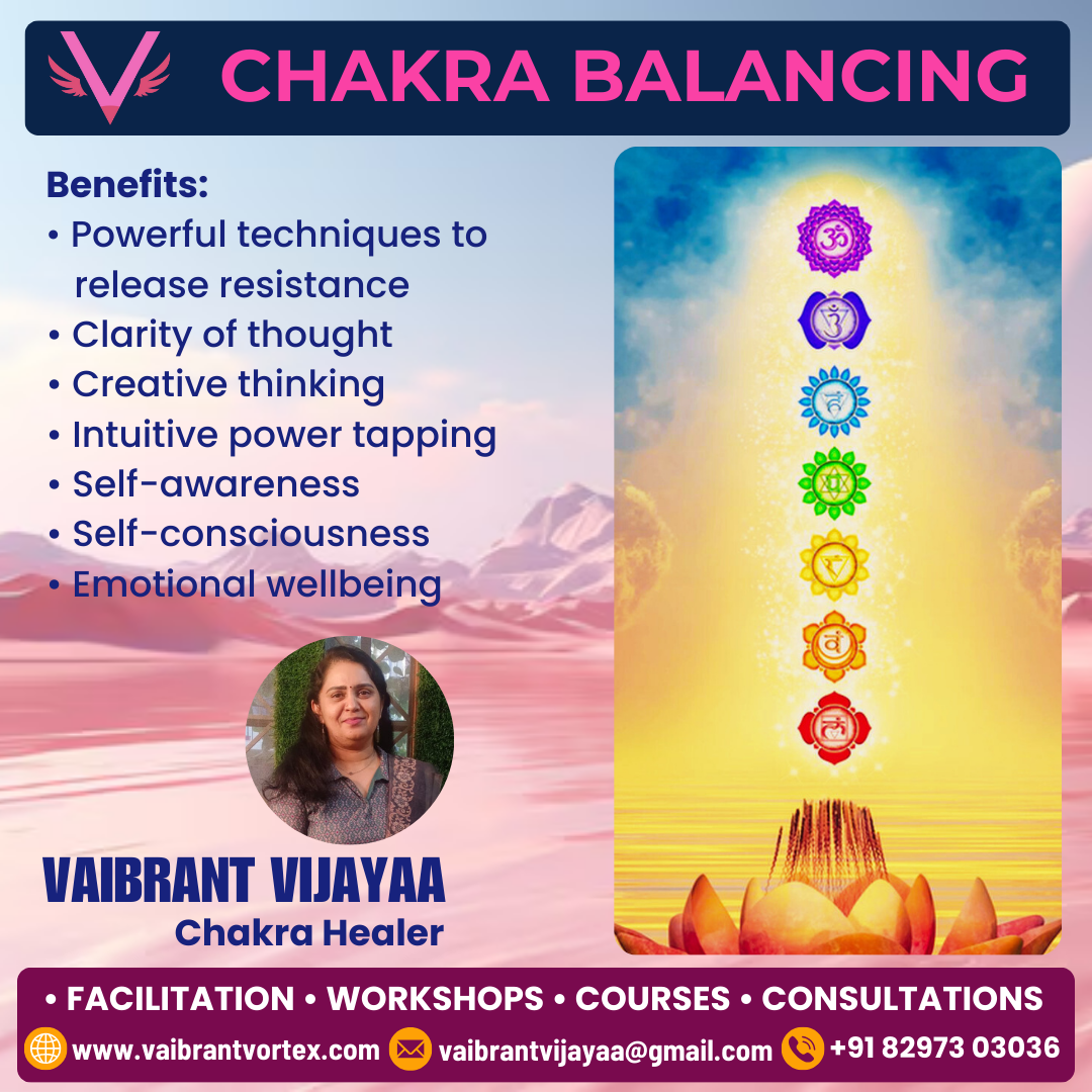 Chakra Balancing Workshop - Vaibrant Vijayaa - Chicago